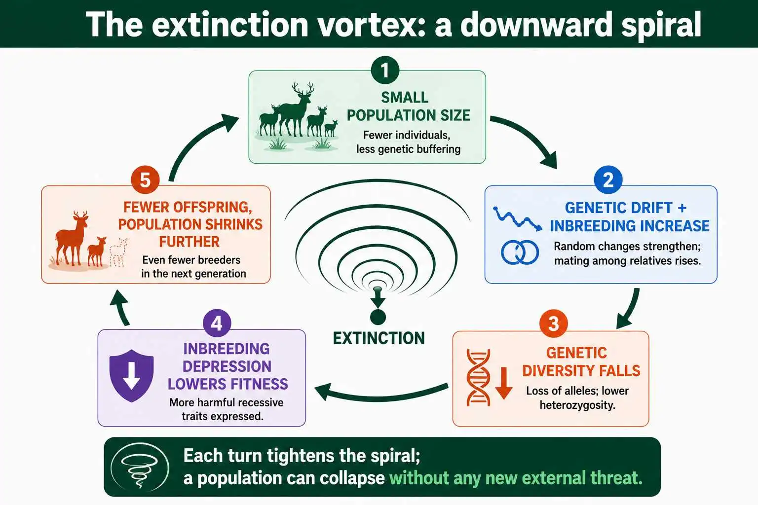 The extinction vortex feedback loop