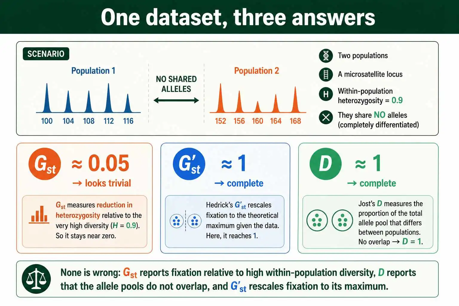 Same data, three different answers