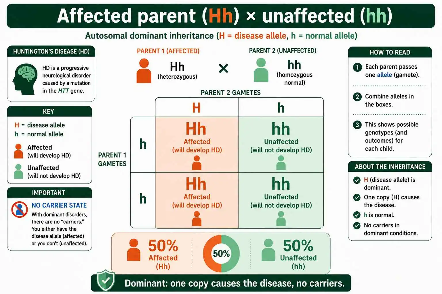 Huntington's disease dominant cross